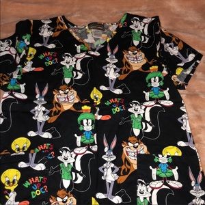 Looney Tune Scrub Top